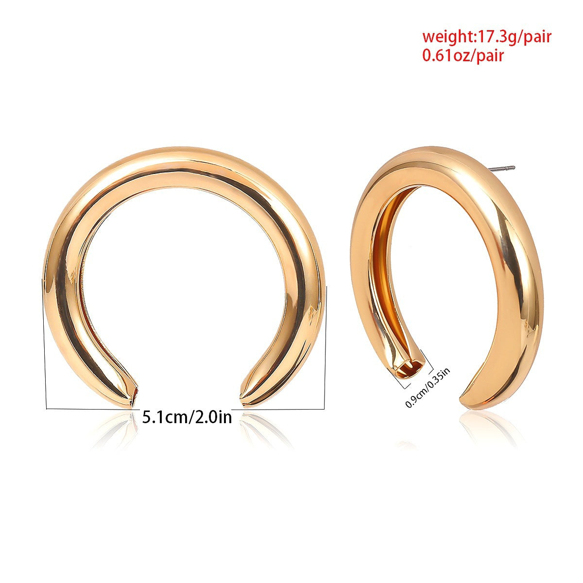 Alloy Vintage Geometric Earring  (alloy 8cm Larger 1305) Nhxr2681-alloy-8cm-larger-1305