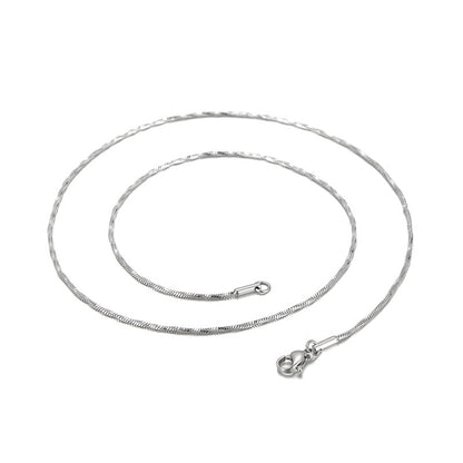 Fashion Simple Stainless Steel Geometric Snake Bone Chain Necklace