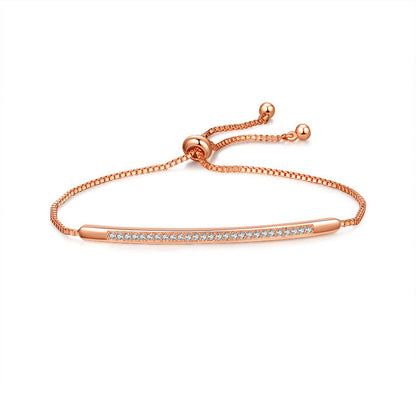 Fashion Color Retractable Adjustable Basic Red Milan Rope Women's Diy Copper Bracelet