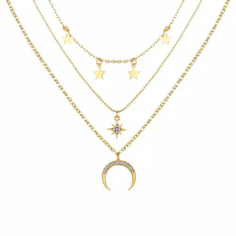 1 Piece Fashion Devil's Eye Moon Alloy Plating Women's Pendant Necklace