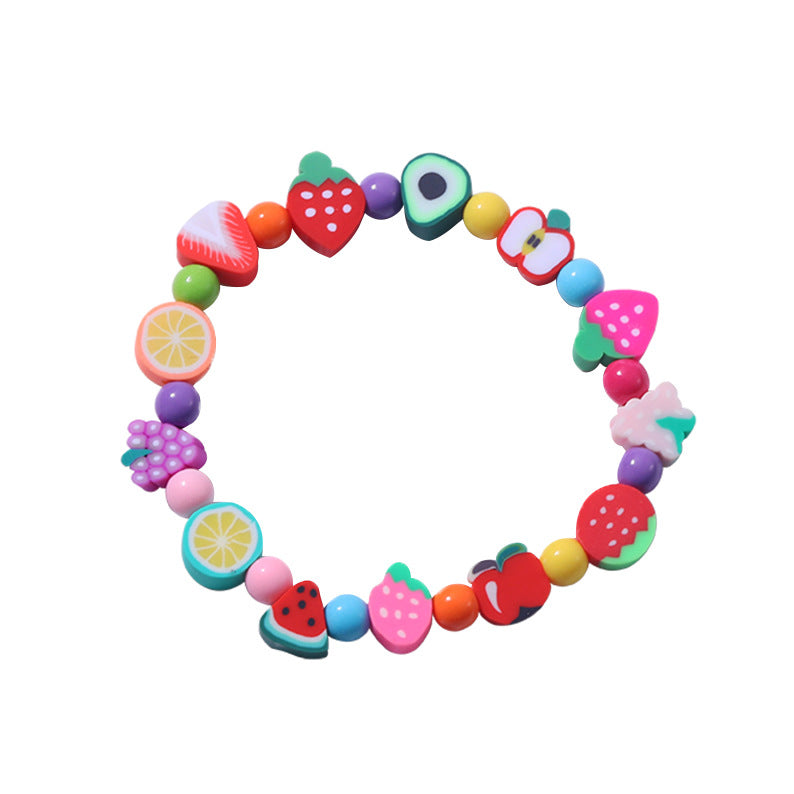 Cute Fruit Alloy Resin No Inlaid Women's Bracelets Earrings Necklace