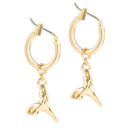 Fashion Simple Style Geometric Heart Star Moon Shape Alloy Earrings