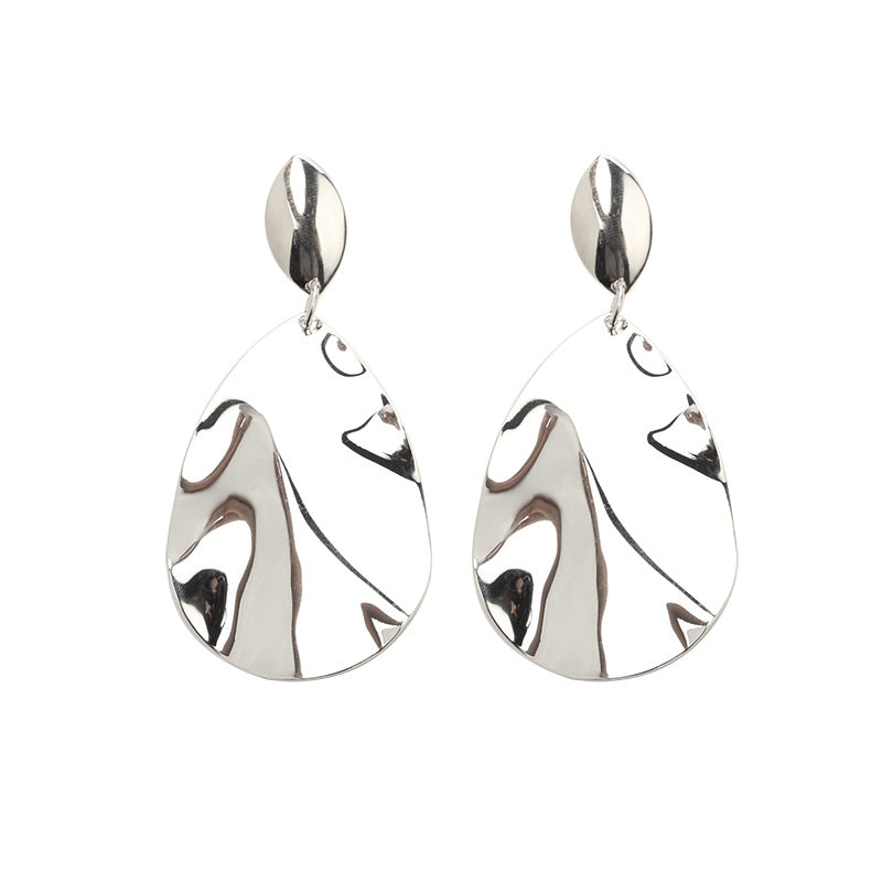 Geometric Convex Irregular Earrings