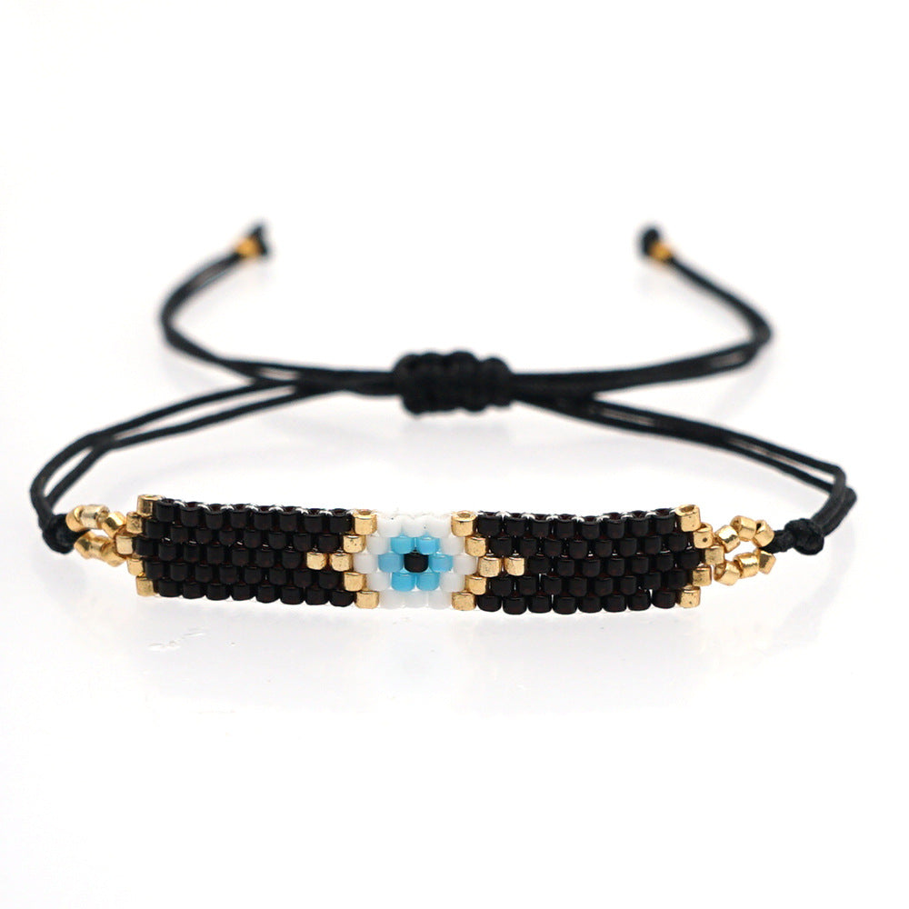 Fashion Bracelet Natural Shell Miyuki Rice Beads Woven Eyes Ethnic Style Handmade Jewelry Wholesale Gooddiy