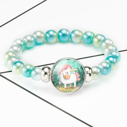 New Accessories Children's Cartoon Unicorn String Jewelry Bracelet