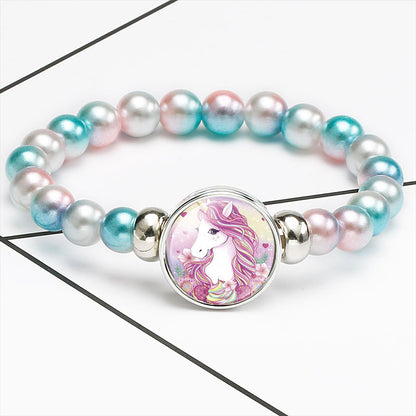 New Accessories Children's Cartoon Unicorn String Jewelry Bracelet