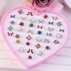 Children's Ring Exquisite Flashing Diamond Adjustable Finger Toy 36 Pieces