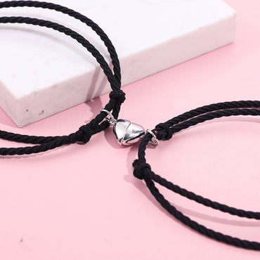 Fashion Heart Nylon Couple Bracelets