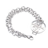 Ladies Stainless Steel Jewelry Double Ring Tree Of Life Pendant Bracelet