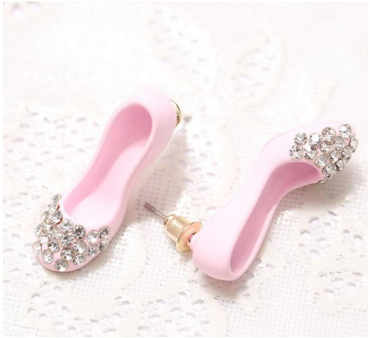 1 Set Fashion Diamond Alloy Artificial Rhinestones Ear Studs