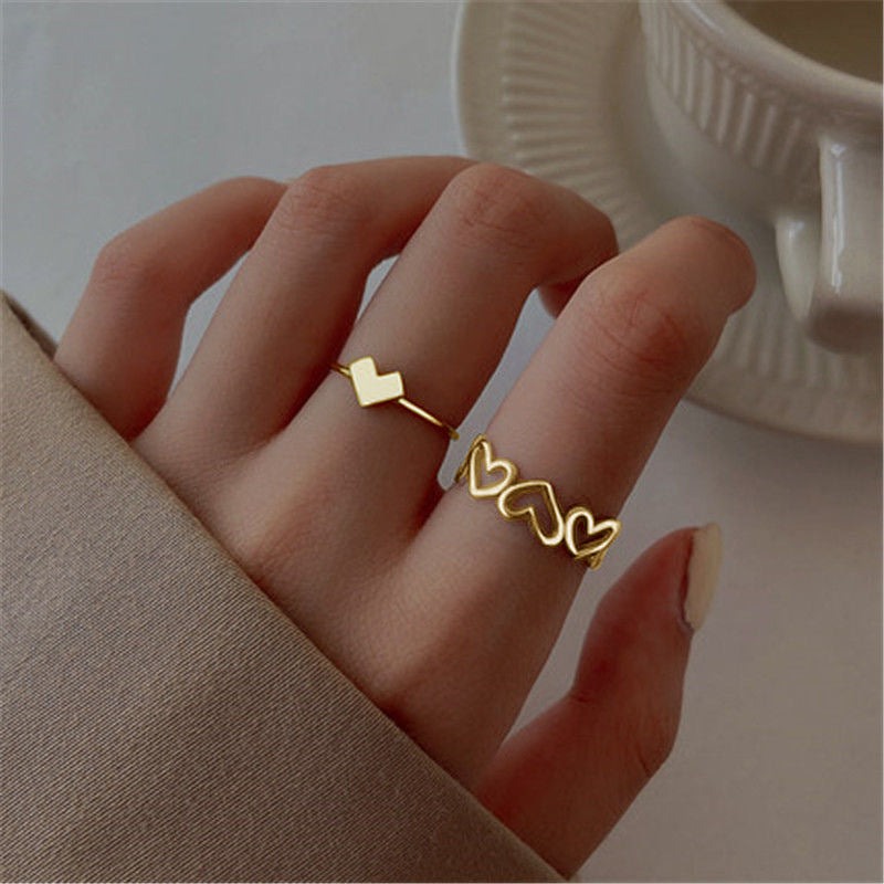 Vintage Style Heart Alloy Plating No Inlaid Women's