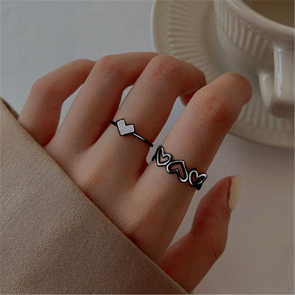 Vintage Style Heart Alloy Plating No Inlaid Women's