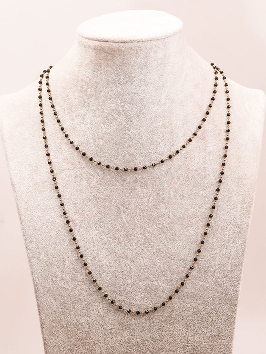 Retro Geometric Beaded Necklace