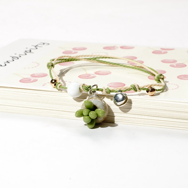 Simple Style Fruit Alloy Beaded Bracelets