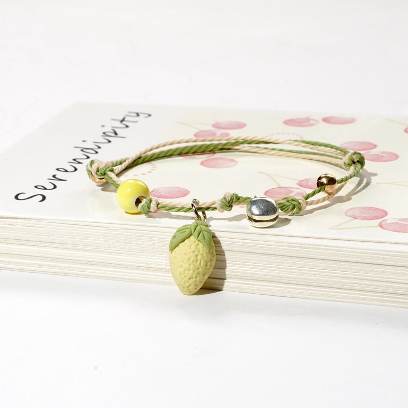 Simple Style Fruit Alloy Beaded Bracelets