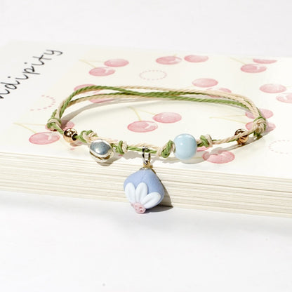 Simple Style Fruit Alloy Beaded Bracelets