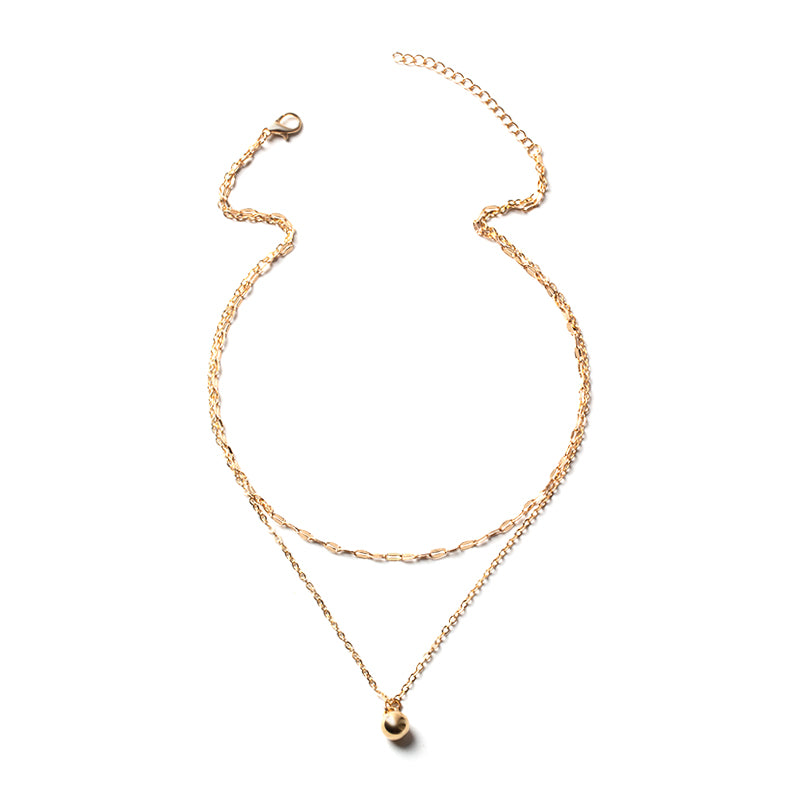 Fashion Round Alloy Plating Necklace