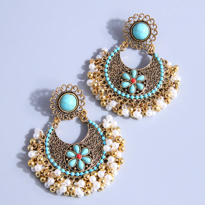 Fashion Vintage Bohemian Style Drop Spike Ear Stud