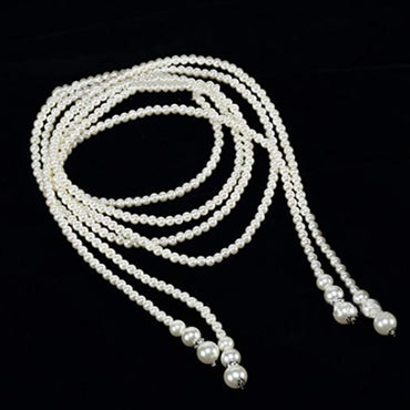 Gothic Hip-hop Exaggerated Pearl Artificial Pearls Imitation Pearl Wholesale Sweater Chain Necklace