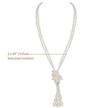 Gothic Hip-hop Exaggerated Pearl Artificial Pearls Imitation Pearl Wholesale Sweater Chain Necklace