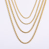 Simple Style Geometric Stainless Steel Plating 18k Gold Plated Necklace