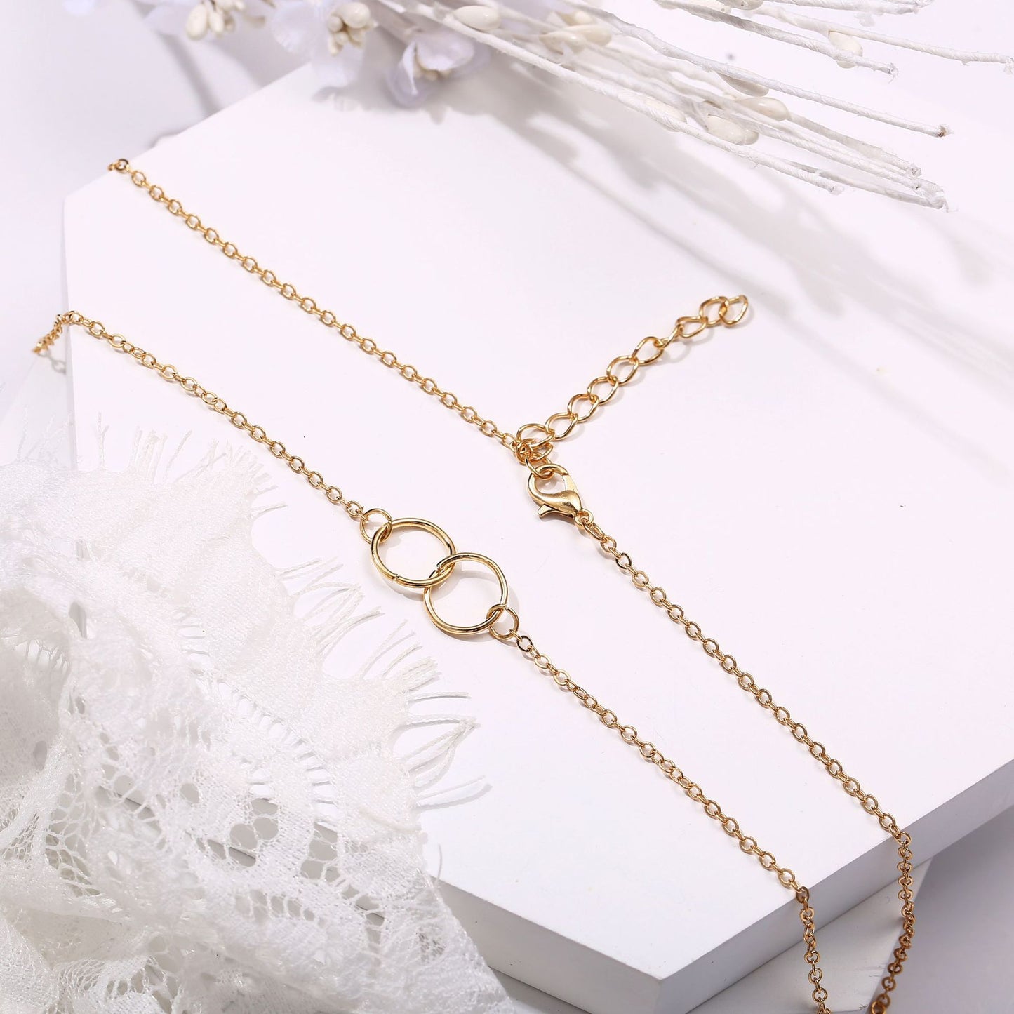 Vintage Style Geometric Alloy Plating Women's Necklace
