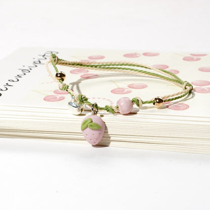 Simple Style Fruit Alloy Beaded Bracelets