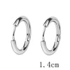 Fashion Circle Plating Stainless Steel Earrings