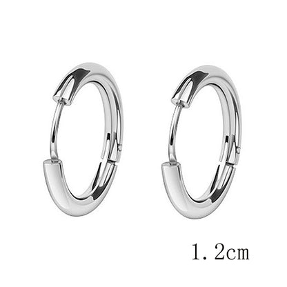 Fashion Circle Plating Stainless Steel Earrings