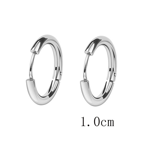 Fashion Circle Plating Stainless Steel Earrings