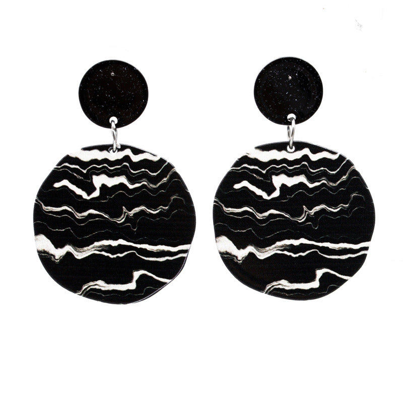 Women's Men's Fashion Geometric Acrylic Earrings No Inlaid Drop Earrings