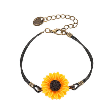 Pastoral Sunflower Alloy Bracelets