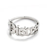 1 Piece Retro Letter Stainless Steel Plating Open Ring