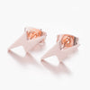 Fashion Lightning Stainless Steel No Inlaid 18K Gold Plated Ear Studs