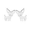 Women's Simple Style Dog Stainless Steel No Inlaid Ear Studs Stainless Steel Earrings