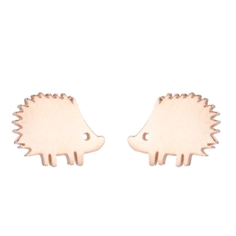 Simple Style Animal Stainless Steel Hollow Out Ear Studs 1 Pair