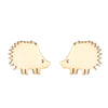 Simple Style Animal Stainless Steel Hollow Out Ear Studs 1 Pair