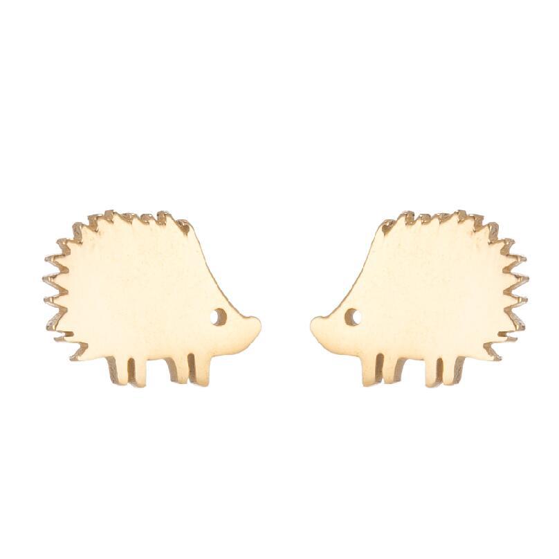 Simple Style Animal Stainless Steel Hollow Out Ear Studs 1 Pair