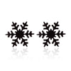 Women's Simple Style Animal Snowflake Stainless Steel No Inlaid Ear Studs Stainless Steel Earrings