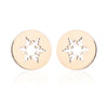 Women's Simple Style Animal Snowflake Stainless Steel No Inlaid Ear Studs Stainless Steel Earrings