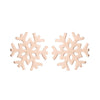 Women's Simple Style Animal Snowflake Stainless Steel No Inlaid Ear Studs Stainless Steel Earrings