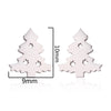 Women's Simple Style Animal Snowflake Stainless Steel No Inlaid Ear Studs Stainless Steel Earrings