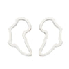 Simple Style Plant Stainless Steel Plating Ear Studs 1 Pair