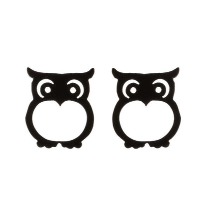 Women's Simple Style Animal Stainless Steel No Inlaid Ear Studs Stainless Steel Earrings