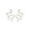 1 Pair Simple Style Snake Stainless Steel Plating Ear Studs