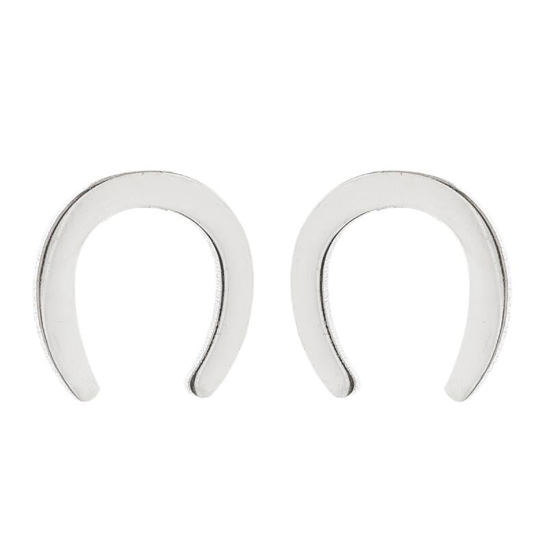 Women's Simple Style Geometric Stainless Steel No Inlaid Ear Studs Stainless Steel Earrings