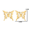 1 Pair Simple Style Solid Color Stainless Steel Plating Gold Plated Ear Studs