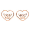 1 Pair Simple Style Solid Color Stainless Steel Plating Gold Plated Ear Studs