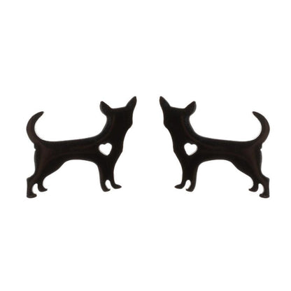 1 Pair Cute Animal Titanium Steel Plating Ear Studs