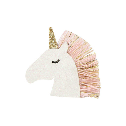 Kid's Cute Unicorn Bow Knot Cloth Handmade Hair Clip